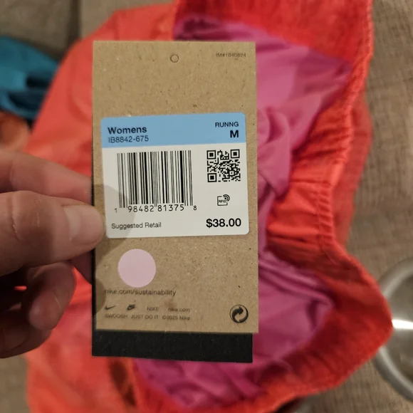 Nike Tempo Women's Dri-FIT Mid-Rise Brief-Lined Running Shorts - Picture 7 of 7